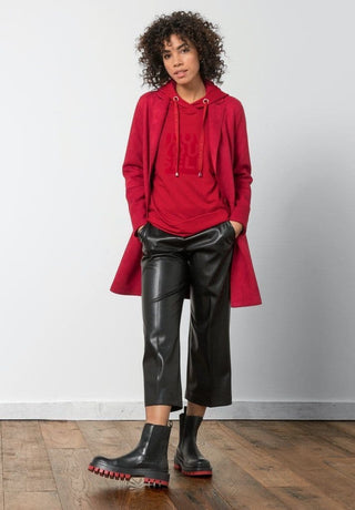 Bianca Jacket Red Suedette Theres - MMJs Fashion