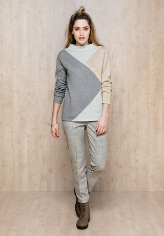 Bianca Trousers Grey Check - MMJs Fashion