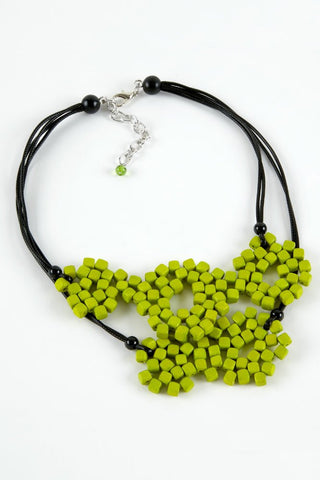 Dante Necklace Lime Green and Black - MMJs Fashion
