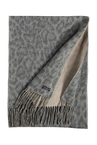 Fraas Scarf Grey Animal Print With Stone - MMJs Fashion