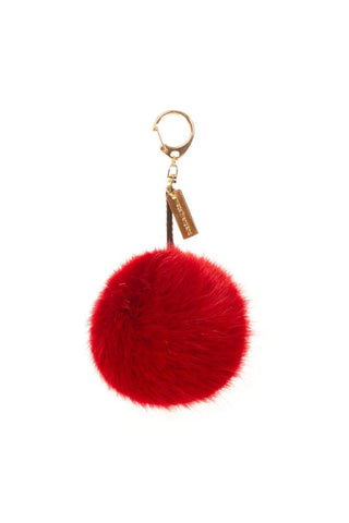 Helen Moore Keyring Bag Charm in Red Faux Fur - MMJs Fashion