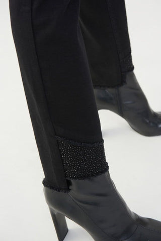 Joseph Ribkoff Jeans Black with Rhinestones - MMJs Fashion