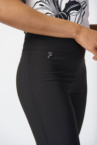 Joseph Ribkoff Slim Fit Pull-On Trousers in Black - MMJs Fashion