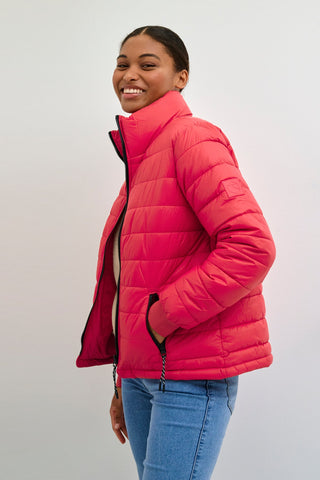 Kaffe Pink Padded Jacket KAlira - MMJs Fashion