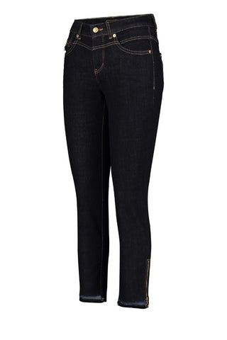MAC Jeans Dark Blue Rich Slim Zip Details - MMJs Fashion