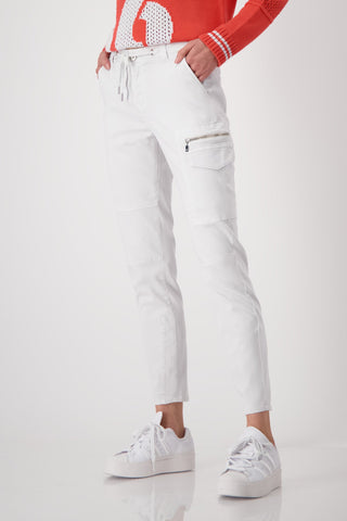 Monari Grey Trousers with Zip Detail - MMJs Fashion