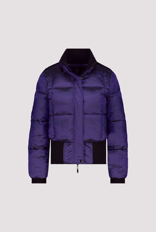 Monari Short Quilted Jacket Purple Ink - MMJs Fashion