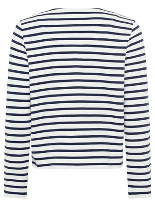 Olsen Blue Striped Jersey Jacket Henny - MMJs Fashion