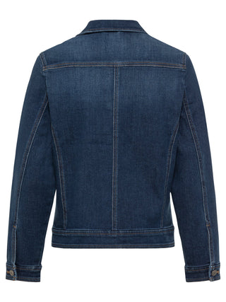 Olsen Dark Blue Short Denim Jacket - MMJs Fashion