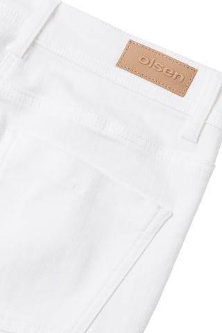 Olsen Jeans White Cropped - MMJs Fashion