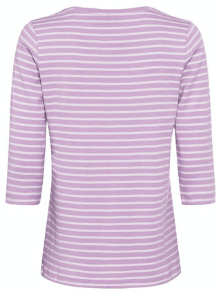 Olsen Stripe Cotton Top in Lilac - MMJs Fashion
