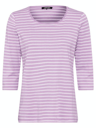 Olsen Stripe Cotton Top in Lilac - MMJs Fashion