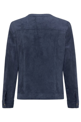 Olsen Suede Jacket Blue - MMJs Fashion