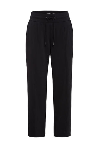 Olsen Trousers Black Cropped Drawstring - MMJs Fashion
