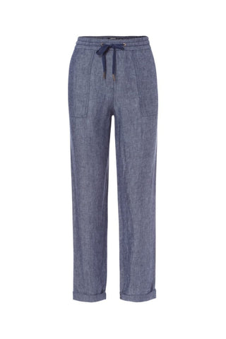Olsen Trousers Blue Denim Cropped Lisa - MMJs Fashion