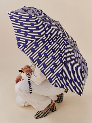 Original Duckhead Umbrella Blue Polka Stripe Pattern - MMJs Fashion