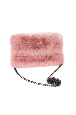 Park Lane Bag Pink Faux Fur - MMJs Fashion