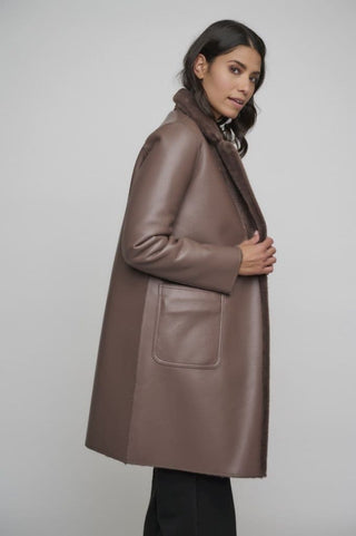Rino & Pelle Coat Brown Double Breasted Ivon - MMJs Fashion
