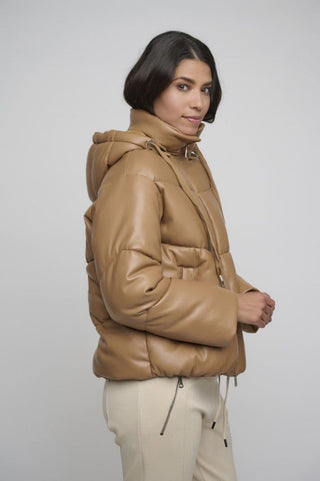 Rino & Pelle Coat Camel Vegan Leather Jaro - MMJs Fashion