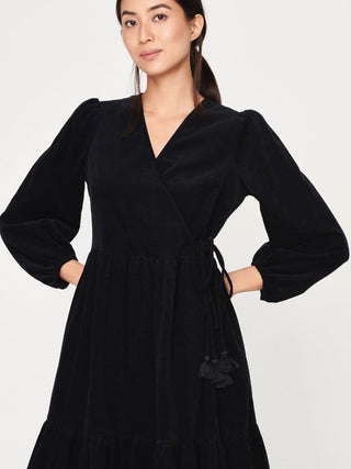 Thought Dress Black Cord Alianna - MMJs Fashion