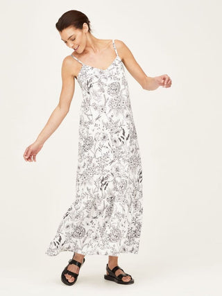 Thought Dress White Floral 2-In-1 Fleur - MMJs Fashion