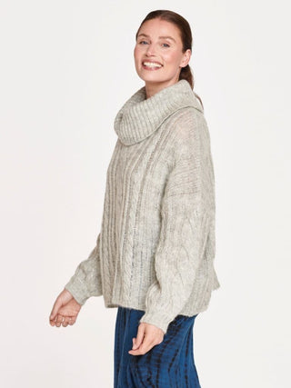Thought Jumper Grey Cable Knit Lailia - MMJs Fashion