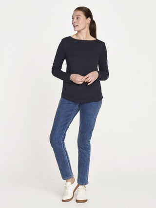 Thought Top Navy Long Sleeves - MMJs Fashion