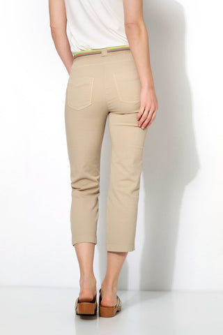 Toni Cropped Trousers Beige Sue Jogpants - MMJs Fashion