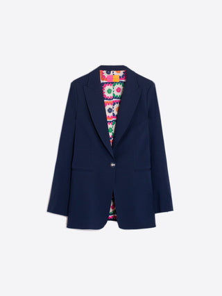 Vilagallo Navy Blue Tailored Jacket Sophia - MMJs Fashion