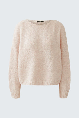 Oui Boat Neck Jumper Pink