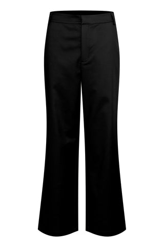 Kaffe Wide Leg Trousers Black Loraine
