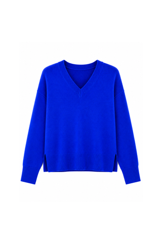 TWNS V-Neck Jumper Electric Blue Boulder