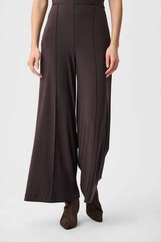 Joseph Ribkoff Silky Pull-On Wide Leg Trousers Mocha