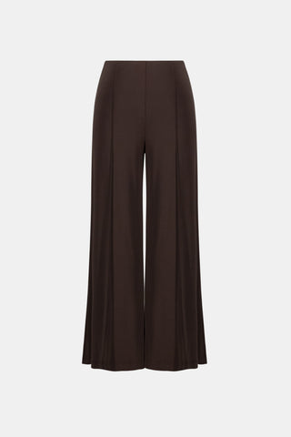 Joseph Ribkoff Silky Pull-On Wide Leg Trousers Mocha