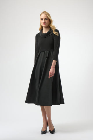 Joseph Ribkoff Fit and Flare Dress Black