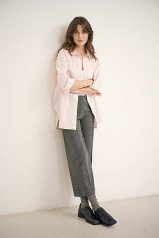 Part Two Wide Leg Trousers Black White Ilisan