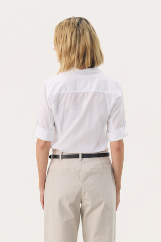 Part Two Long Sleeved Shirt White Cortnia