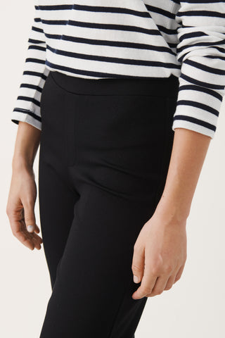 Part Two Comfort Waist Trousers Black Ponta