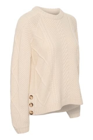 Part Two Cable Knit Jumper Cream Lisamarie