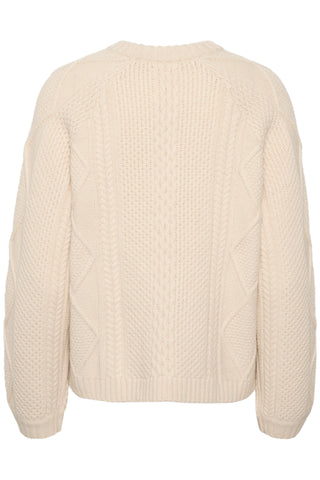 Part Two Cable Knit Jumper Cream Lisamarie