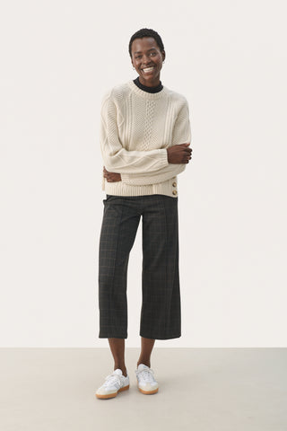 Part Two Cable Knit Jumper Cream Lisamarie