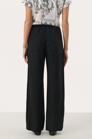 Part Two Drawstring Waist Trousers Black Eniola
