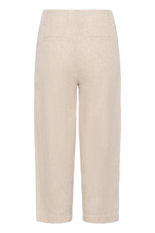Part Two Pleat Front Trousers Beige Melange Nettas