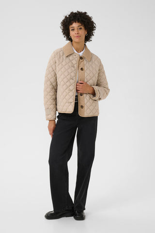 Part Two Quilted Jacket Beige Safiya