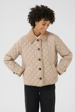 Part Two Quilted Jacket Beige Safiya
