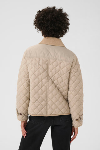 Part Two Quilted Jacket Beige Safiya