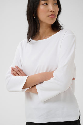 Part Two Boat Neck Top White Nela