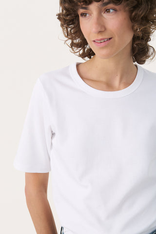 Part Two Round Neck Top White Ratana