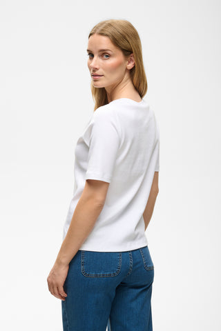 Part Two V-Neck Top White Ratansa