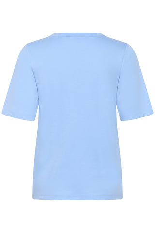Part Two V-Neck Top Blue Ratansa